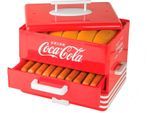 SALCO Hotdog-Maker "Coca-Cola SHD-80CC", rot, B:27,5cm H:29,5cm T:19cm, Hot-Dog-Maker