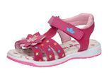 Sandale LICO "Sandale Manja V", Mädchen, Gr. 26, rosa, Leder, Schuhe Sandale