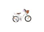 VOLARE Kinderfahrrad Blossom 14 Zoll ohne Rücktrittbremse, weiß