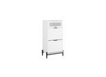 SoBuy Sideboard mit einer Tür Weiß 53x40x115,5cm Modern