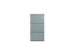 SoBuy Schuhschrank mit 3 Türen Hellgrau 61x26x119,5cm Funktional
