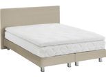 Boxbett "Kiss, wahlweise mit Topper in verschiedenen Härtegraden erhältlich", beige, B:155cm L:210cm, WESTFALIA SCHLAFKOMFORT, Komplettbetten