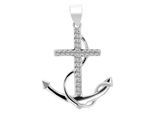 Kettenanhänger ADELIA´S "hochwertiger Anker Anhänger aus 925 Sterling Silber", silber, Schmuckanhänger, Damen, Silber 925 (Sterlingsilber), Kettenanhänger