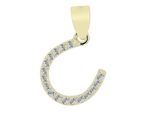 Kettenanhänger ADELIA´S "stilvoller Schmuck Anhänger aus 925 Sterling Silber", gold, Schmuckanhänger, Damen, Silber 925 (Sterlingsilber), Kettenanhänger