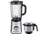 STEBA Standmixer "MX 4 PLUS", schwarz (edelstahlfarben, schwarz), B:18cm H:42cm T:23cm, Zerkleinerer, mit Zerkleinerer
