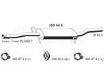 ERNST Mittelschalldämpfer 385046 für Mercedes