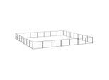 VidaXL Hundezwinger Stahl schwarz 7 m, 7 m, 70 cm