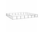 VidaXL Hundezwinger Stahl schwarz 7 m, 6 m, 70 cm