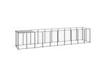 VidaXL Hundezwinger schwarz 5,5 m, 1,1 m, 1,1 m