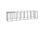 VidaXL Hundezwinger schwarz 4,4 m, 1,1 m, 1,1 m