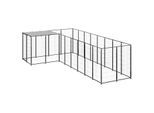 VidaXL Hundezwinger schwarz 2,2 m, 4,4 m, 1,1 m