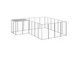 VidaXL Hundezwinger silber 3,3 m, 3,3 m, 1,1 m