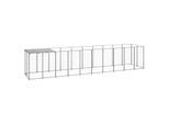 VidaXL Hundezwinger silber 5,5 m, 1,1 m, 1,1 m