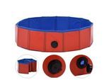 VidaXL Hunde-Pool rot 80 cm, 20 cm