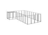 VidaXL Hundezwinger schwarz 3,3 m, 4,4 m, 1,1 m