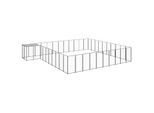 VidaXL Hundezwinger schwarz 6,6 m, 5,5 m, 1,1 m