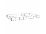 VidaXL Hundezwinger Stahl schwarz 8 m, 5 m, 70 cm