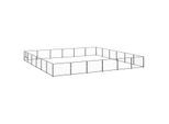 VidaXL Hundezwinger Stahl schwarz 6 m, 6 m, 70 cm