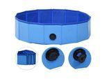 VidaXL Hunde-Pool blau 80 cm, 20 cm