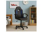 HTI-Living Schreibtischstuhl höhenverstellbar Daytona Junior Schwarz-Blau