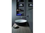 Alape Bicolor Schalenbecken 3503000180 Ø 450 mm, 116 mm, matt schwarz/weiß glänzend, ohne Hahnloch/Überlauf