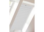 Dachfensterplissee SUNLINES "Young Style Crush", weiß (weiß, weiß), B:49,3cm H:79,5cm, Obermaterial: 100% Polyester, Plissees, Dachfensterplissee, mit Führungsschienen