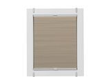 Wabenplissee SUNLINES "One Size Style Honeycomb VD", beige (sand, grau, grau), B:35cm H:130cm, Obermaterial: 85% Polyester, 15% sonstige Fasern, Plissees, Wabenplissee, Zubehörfarbe grau, zum Klemmen