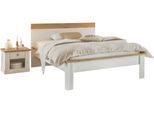 Schlafzimmer-Set OTTO HOME "Westminster", weiß, B/H: 140cm x 200cm, Schlafzimmermöbel-Sets, Bett Breite Liegefläche 90 oder 140cm und 1 Nachtkommode