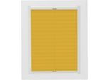 Dachfensterplissee SUNLINES "Young Style Energy Saving", gelb (senfgelb, weiß), B:30,5cm H:73,9cm, Obermaterial: 100% Polyester, Plissees, Dachfensterplissee, mit Energiespareffekt, mit Führungsschienen