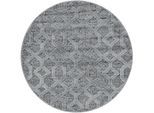 Teppich AYYILDIZ TEPPICHE "PISA 4702", grau, H:20mm Ø:160cm, Polypropylen (PP), Teppiche, Teppich, auch in rechteckig, Hoch Tief Struktur, Wohnzimmer, Schlafzimmer