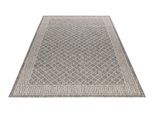 Teppich OBSESSION "My Tallinn 541", grau, B:200cm H:2mm L:290cm, Polypropylen, Teppiche, Teppich, Flachgewebe, Rauten Muster, mit Bordüre, In- und Outdoor geeignet