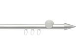 Gardinenstange LIEDECO "Innenlaufgarnitur 20 mm Power Spitze" Gr. 2, grau (aluminiumfarben), L:160cm Ø:2mm, Aluminium, Gardinenstangen, Gardinenstange, Gardinenstange Komplett
