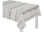 Tischdecke WIRTH "BERLARE" Gr. 3, grau (hellgrau), B:130cm L:160cm, Baumwolle, Polyester, Tischdecken, Tischdecke
