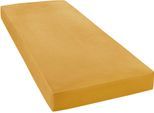 Spannbettlaken JANINE "MAKO-FEINJERSEY 5007", gold (honiggold), L:200cm, Mako-Jersey, Obermaterial: 100% Baumwolle, Bettlaken, Spannbettlaken, aus 100% Baumwolle, für Matratzen bis 26 cm Höhe