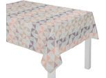 Tischdecke WIRTH "BERLARE" Gr. 2, bunt (rosé, lila), B:120cm L:120cm, Baumwolle, Polyester, Tischdecken, Tischdecke