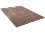 Hochflor-Teppich GINO FALCONE "Alessandro" Gr. 3, beige (dunkelbeige), B:120cm H:25mm L:180cm, Kunstfaser, Teppiche, besonders weich durch Microfaser, ideal im Wohnzimmer & Schlafzimmer