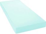 Spannbettlaken JANINE "MAKO-FEINJERSEY 5007", blau (morgennebel), L:200cm, Mako-Jersey, Obermaterial: 100% Baumwolle, Bettlaken, Spannbettlaken, aus 100% Baumwolle, für Matratzen bis 26 cm Höhe