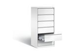 C+P Karteischrank Acurado, H1357xB553xT590mm, Front Verkehrsweiß, Korpus Verkehrsweiß (12736-322) ; C + P Möbelsysteme (12736-322|S10072)
