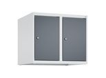 C+P Aufsatzschrank, 7035/7016 500x600x500mm Verschluss Zylinderschloss 2 Abteile ; C + P Möbelsysteme (080090-20|S10023)