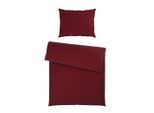 Novel Bettwäsche , Weinrot , Textil , Uni , 140x200 cm , pflegeleicht, atmungsaktiv, schadstoffgeprüft , Heimtextilien, Bettwäsche & Leintücher, Bettwäsche, Satin-Bettwäsche