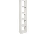 Regalwürfel HEINE HOME, weiß, B:39,5cm H:182cm T:29,5cm, MDF, Regale, Regalwürfel