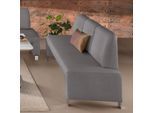 Polsterbank EXXPO - SOFA FASHION "Intenso, Sitzbank, Breite 182 cm, wahlweise in Leder oder Textil", grau, B:182cm H:91cm T:67cm, NaturLeder;Strukturstoff (Zusammensetzung: Polyester 100%);Luxus-Microfaser (Zusammensetzung: Aufgeflockte 100% Polyester Schicht mit Prägung);Cord (Zusammensetzung: Polyester 100%), Sitzbänke, Polsterbank, hohe Bodenfreiheit, frei im Raum stellbar, hoher Sitzkomfort