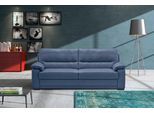 2,5-Sitzer EGOITALIANO "Doris, modernes Designersofa, Ledersofa mit erstklassiger Sitzqualität", blau (tide), B:192cm H:90cm T:93cm, Leder »BULL« (echtes Rindsleder). Geschliffenes, pigmentiertes und behandeltes Rindsleder mit einer Dicke von 1, 3-1, 5 mm. Dieses Leder zeigt eine ziemlich weiche Hand mit einem halb undurchsichtigen Aussehen. Es handelt sich um ein geschütztes Leder. Eine leichte D