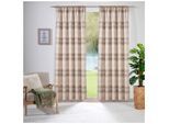 Vorhang WECKBRODT "Kilian", beige (beige, taupe), B:140cm H:245cm, Polyester, Gardinen, Vorhang, Gardine, Store, Dekoschal, blickdicht