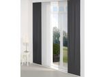 Schiebegardine WIRTH "Torbole" Gr. 1, schwarz, B:60cm H:145cm, Jacquard, Baumwolle, Polyester, Gardinen, Schiebegardine