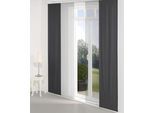 Schiebegardine WIRTH "Torbole" Gr. 3, schwarz, B:60cm H:225cm, Jacquard, Baumwolle, Polyester, Gardinen, Schiebegardine