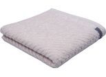 Duschtuch ROSS "Smart", beige (natur), B:70cm L:140cm, Frottier, Obermaterial: 100% Baumwolle, Handtücher, Duschtuch, Uni-Rippe mit Velourslabel