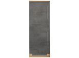 Kühlumbauschrank KOCHSTATION "KS-Samos", grau (beton oxid, wotaneichefarben), B:60cm H:165cm T:60cm, Schränke, Kühlumbauschrank, 60 cm breit