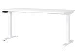 Büromöbel-Set GERMANIA "Mailand, inkl. Schreibtisch (elektr. höhenverstellbar) & Rollcontainer", weiß, B:160cm H:75,05cm T:80cm, Holzwerkstoff, Metall, Arbeitsmöbel-Sets, Büromöbel-Set, Breitenvariante wählbar (140-180 cm), Made in Germany