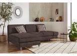 Ecksofa SIT & MORE "Clio L-Form", braun, B:246cm H:89cm T:165cm, Sofas, Ecksofa, wahlweise mit Bettfunktion oder Vorziehsitz und Bettkasten, Federkern